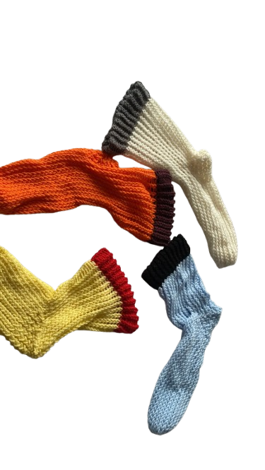 Large slofsokken verschillende kleuren.